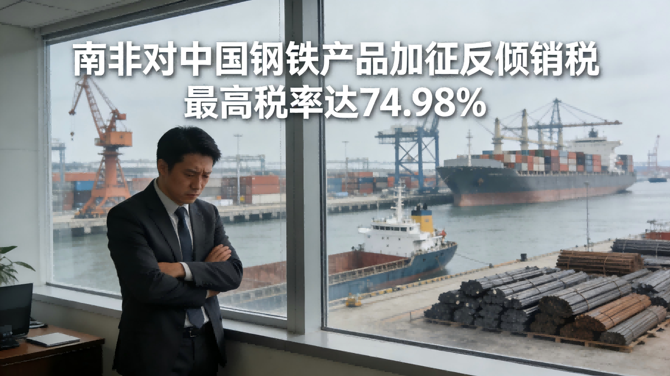南非开启对中国钢铁产品加征反倾销税 最高税率已达74.98% 非洲地区的出口货物运输保险有限制与附加条件