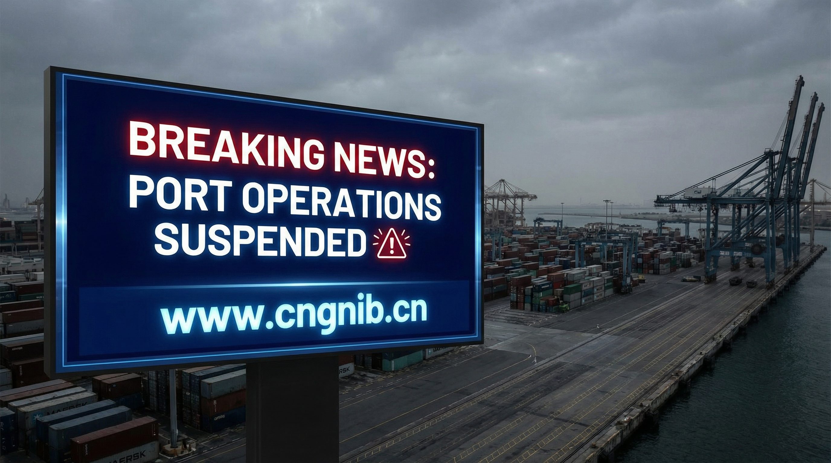 中东最大集装箱港口 阿联酋迪拜杰贝阿里港 Jebel Ali 暂停运营